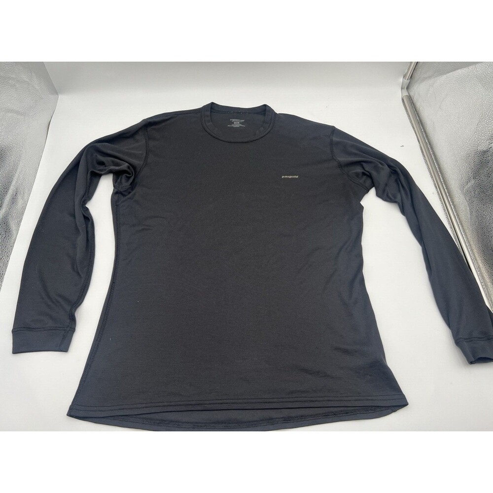 Patagonia Vintage 2002 Men’s M Black Long Sleeves Capilene Base Layer USA Made